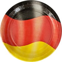Pappteller 10er Ø23cm mit Motiv Deutschland