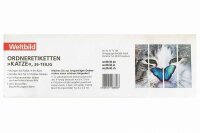 Etiketten f.Ordnerrücken Katze 36tlg.f.12 Ordner Katze