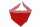 Hundehalstuch Gr.S rot/weiss 56cm weit,12cm lang