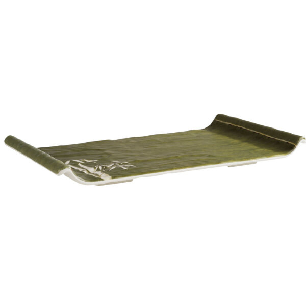 Tablett/Serviertablett "Green Bamboo" 30,5x17x3cm Melamin APS