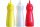 Quetschflasche weiß Ø 8 cm H 24,5 cm 0,7l Polypropylen