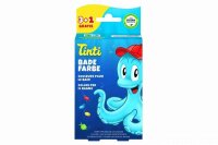 Tinti Badefarbe 4x4,5g Tabletten rot,blau,gelb, grün