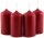 Adventstumpen 4er 40x80 bordeaux