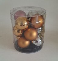 Kugel-Set Marakesh 12tlg. Glas Ø 3 cm,...