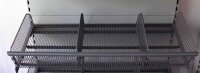 Gitterkorb/Drahtwendekorb Ladenregal 100x37cm graualuminium RAL 9007 Tegometall gebraucht/neuwertig
