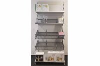 Gitterkorb/Drahtwendekorb Ladenregal 100x57cm...