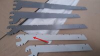 Konsolenpaar 2er 37cm lichtgrau RAL 7035 2 Haken...