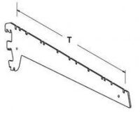 Konsolenpaar 2er 47cm graualuminium RAL 9007 3 Haken...