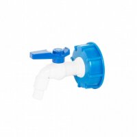 3/4" Ablasshahn mit Reduzierung auf IBC Tank S60x6...
