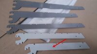 Konsolenpaar 2er 27cm lichtgrau RAL 7035 2 Haken...