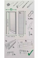 Lamellentürvorhang Comfort Alu 120x250cm anthrazit