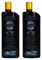 2 x GLANZOL Imperial Hochglanz Gel Cars & Bikes 500ml...