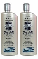 2 x GLANZOL Classic Politur und Versiegelung Boot &...