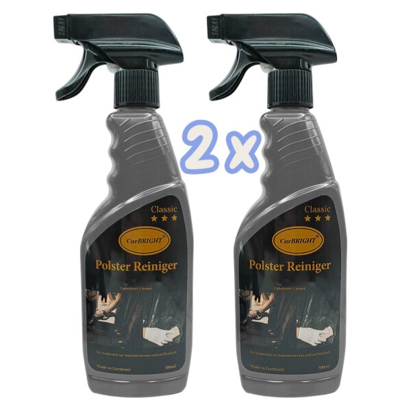 CarBRIGHT Polster-Reiniger 2x500ml / 2er Set