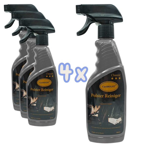 CarBRIGHT Polster-Reiniger 4x500ml / 4er Set